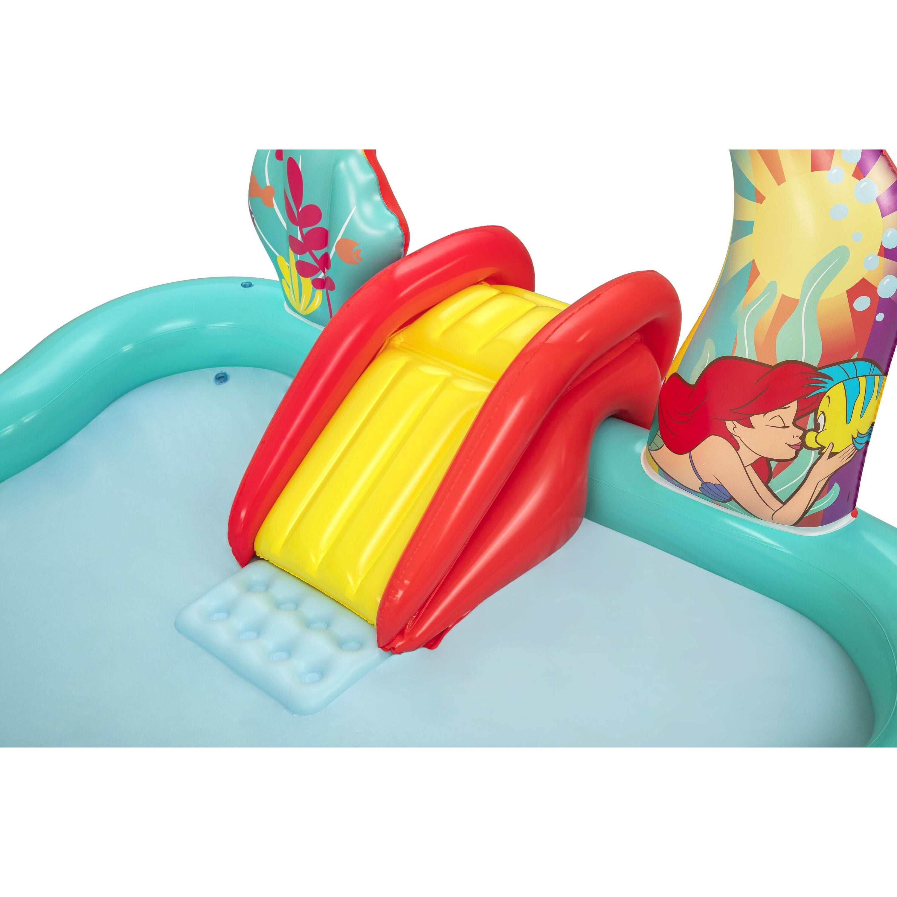 Bestway Playcenter Gonfiabile Disney Little Mermaid – piscina gioco con scivolo e spruzzo