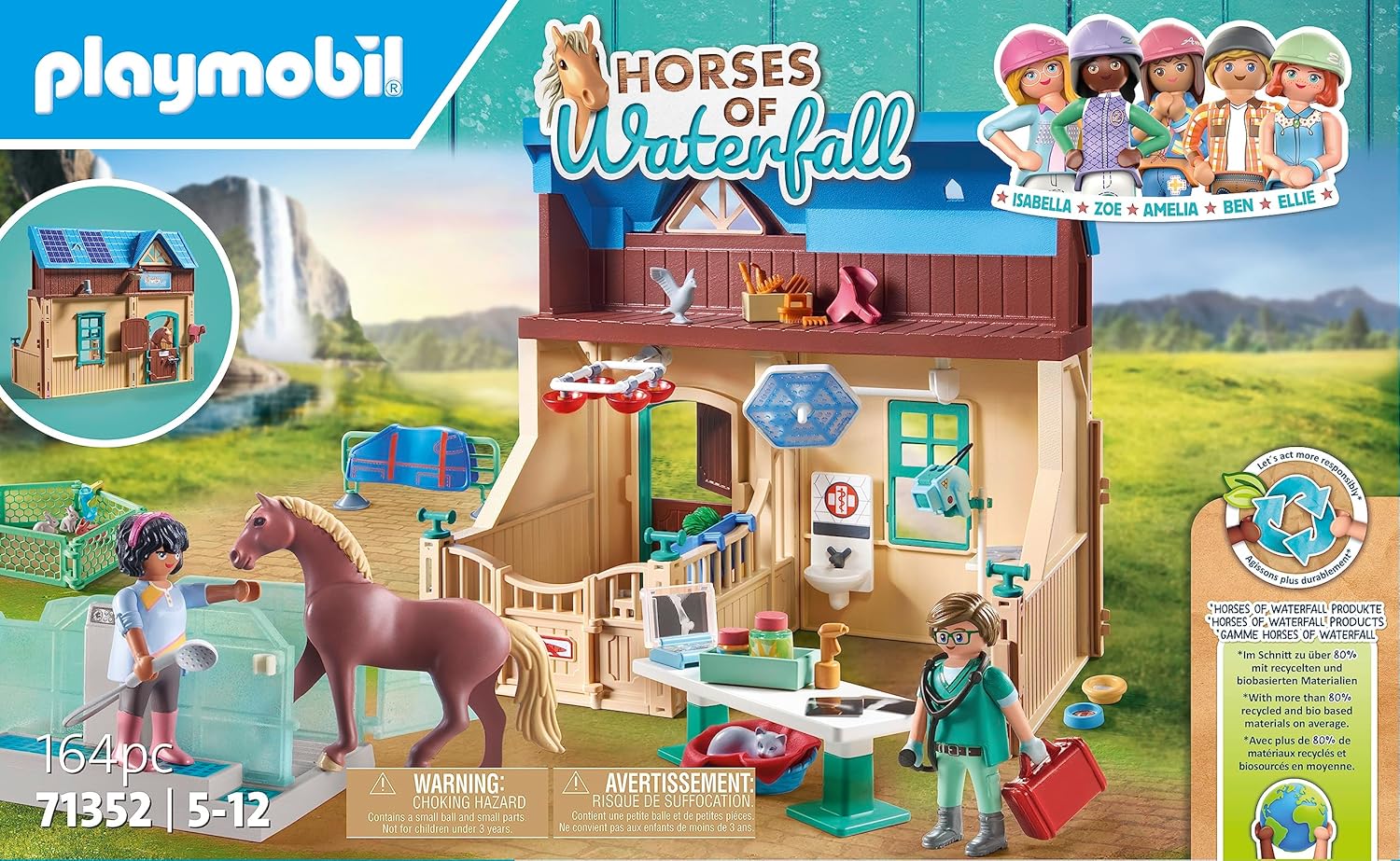 Playmobil - 71352 - Horses of Waterfall - Stalla con Veterinario