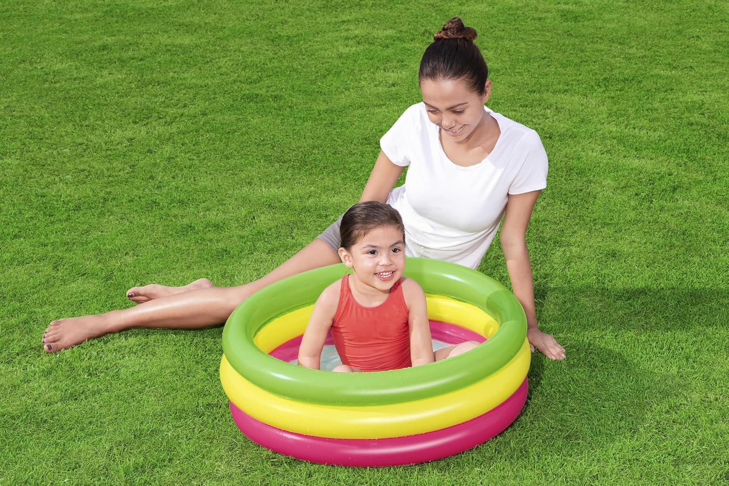 Bestway 51128 Piscinetta Summer per bambini a 3 anelli