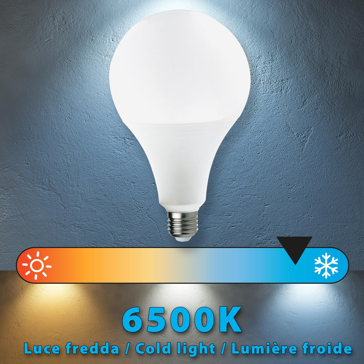 Velamp Lampadina LED A95 LB221S-65K 20W – 2.500 lm, attacco E27 5