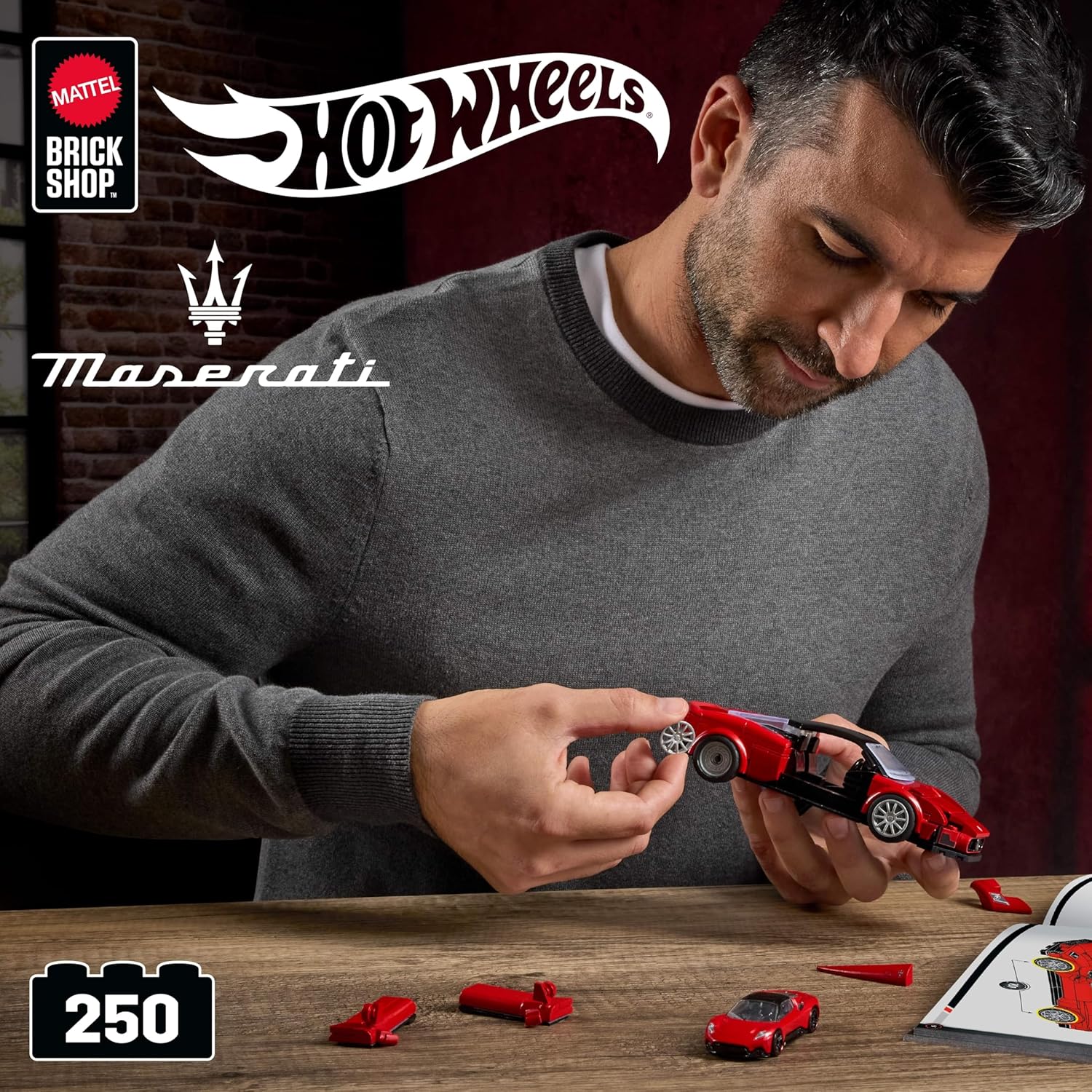 Mattel Brick Shop Hot Wheels - Maserati MC20 Serie Speed - 250 pcs