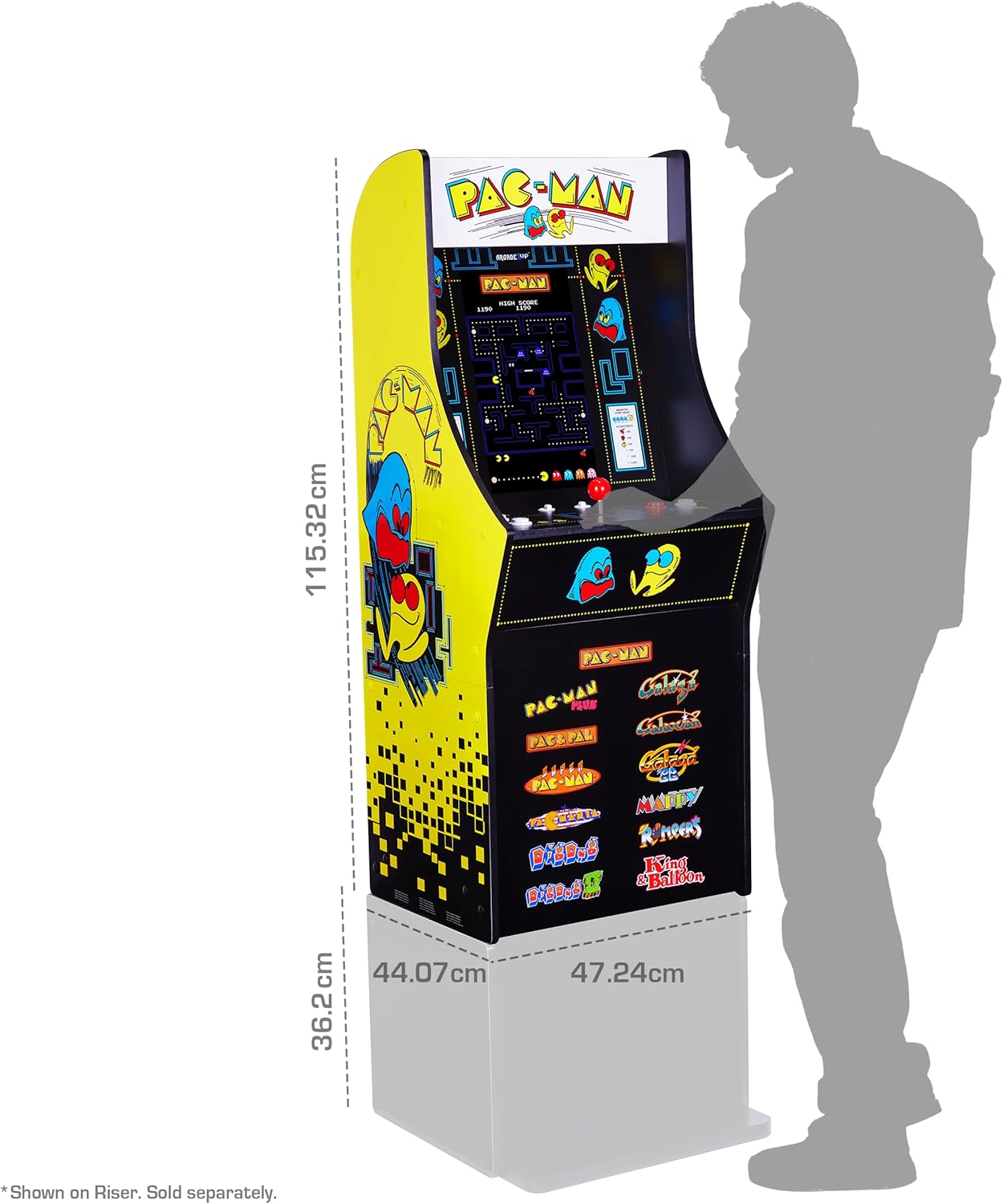 VideoGioco PAC-MAN CLASSIC SLIM EDITION Cabinato Arcade1UP GARANZIA UFFICIALE POLYPHOTO