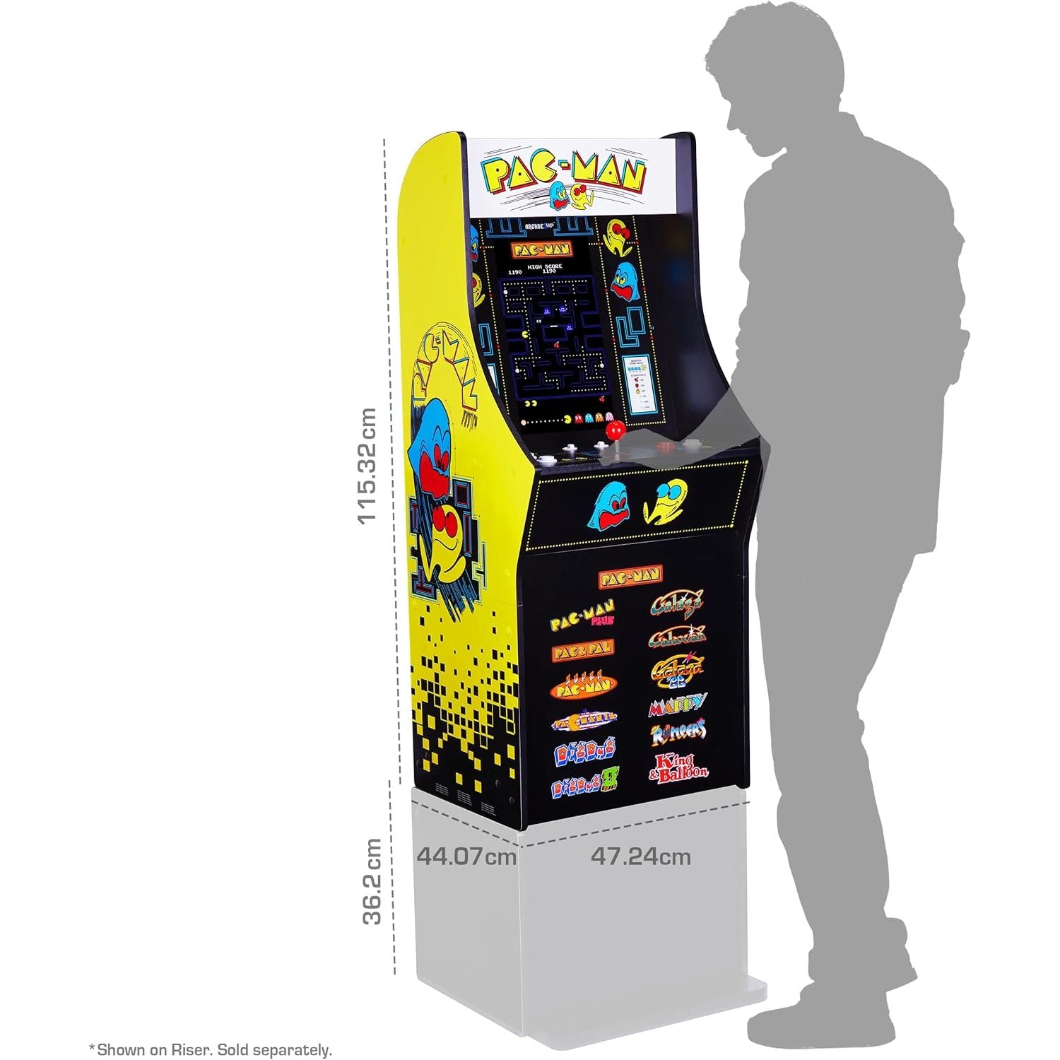 VideoGioco PAC-MAN CLASSIC SLIM EDITION Cabinato Arcade1UP GARANZIA UFFICIALE POLYPHOTO