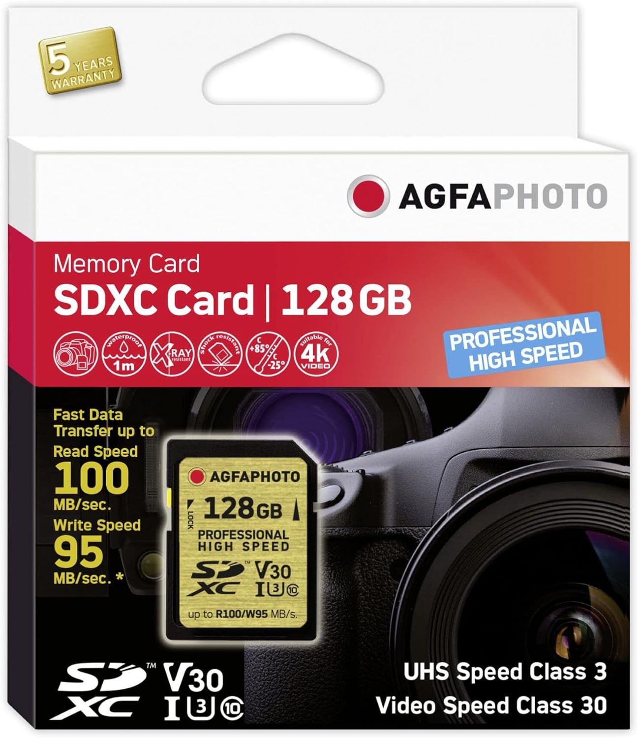 AgfaPhoto Sd Memory Card High Speed C10 UHS-1