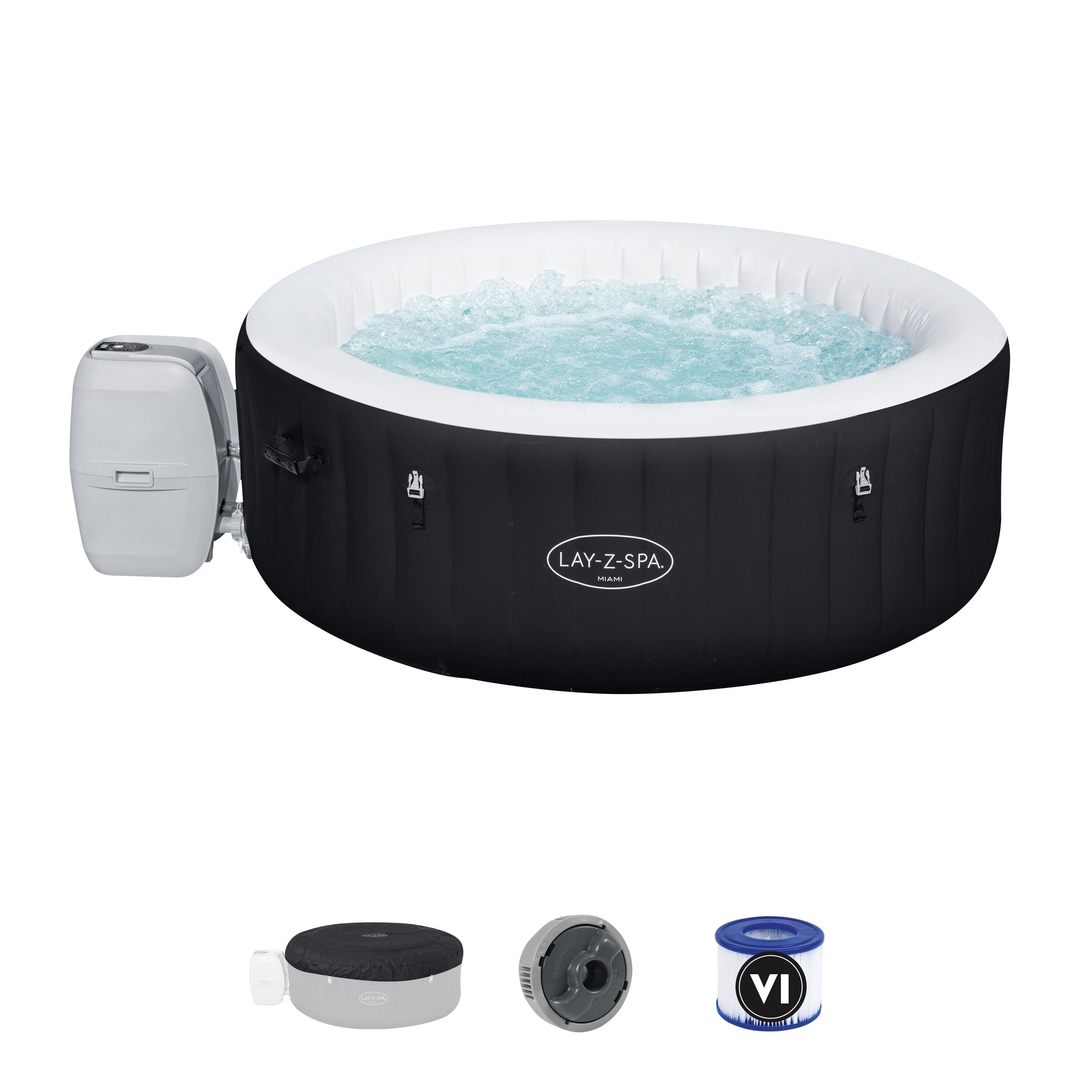 Bestway Lay-Z-Spa Miami AirJet – Idromassaggio gonfiabile 2–4 persone