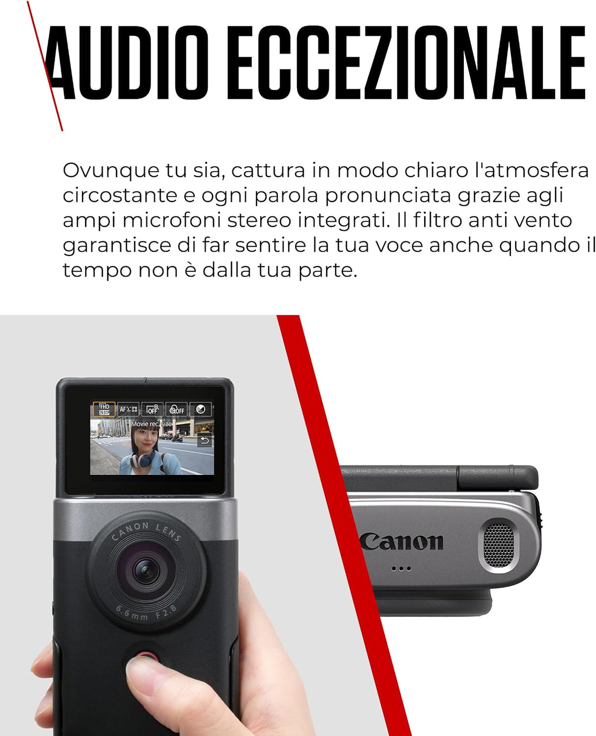 CANON POWERSHOT V10  VLOGGING KIT - GARANZIA UFFICIALE 2 ANNI ITALIA