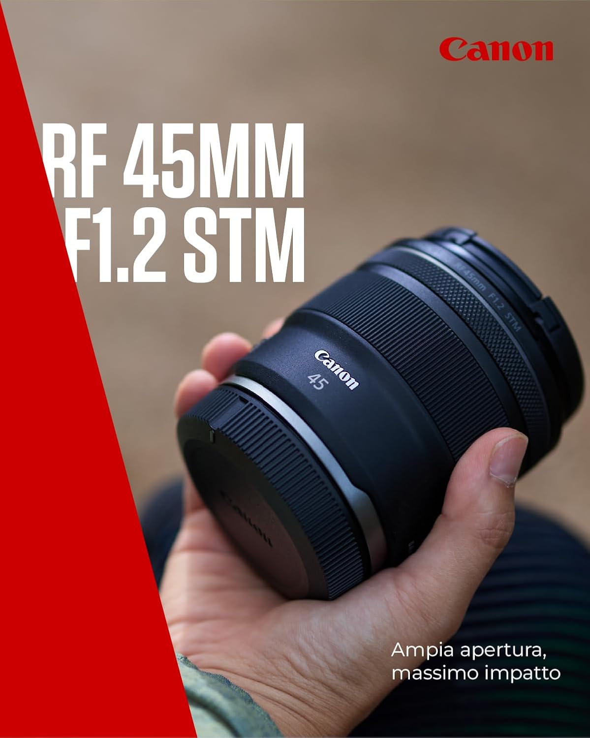 Canon RF 45MM F1.2 STM GARANZIA 2 ANNI CANON ITALIA
