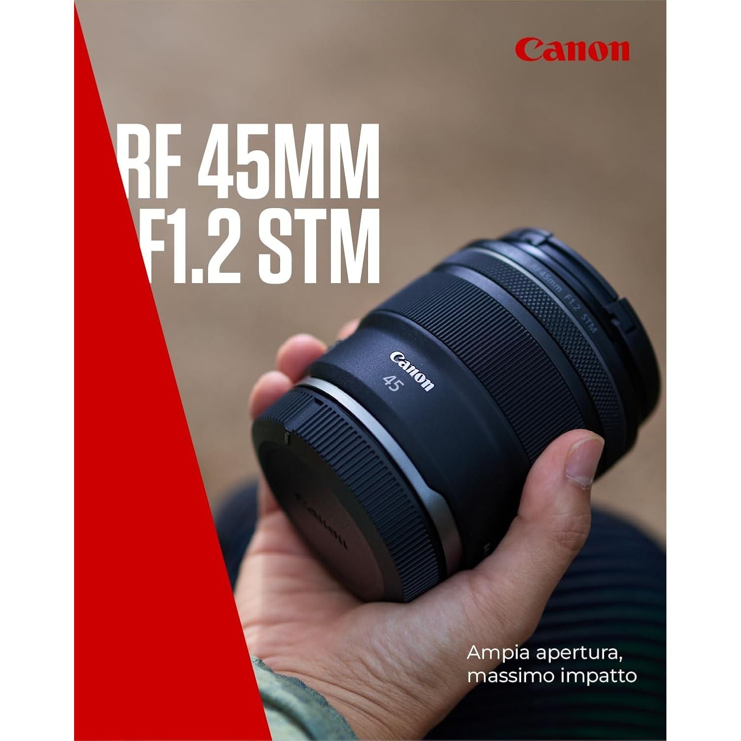 Canon RF 45MM F1.2 STM GARANZIA 2 ANNI CANON ITALIA
