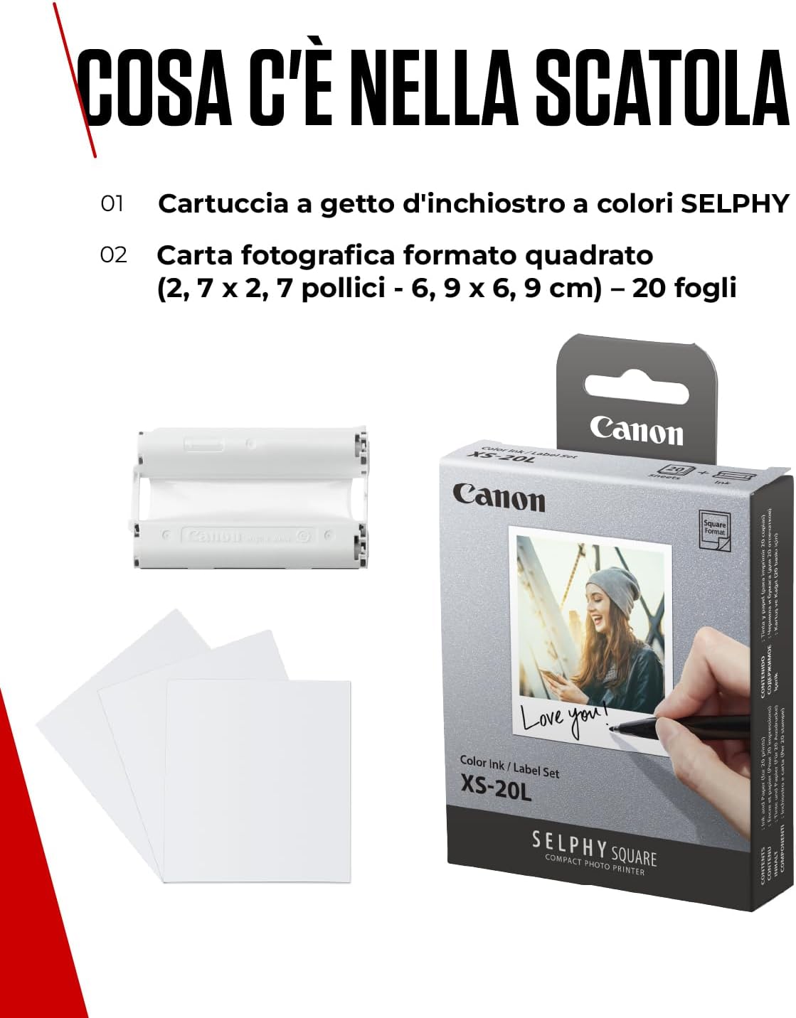 CANON XS-20L 20 FOTO 72X85mm - SCONTO QUANTITA'