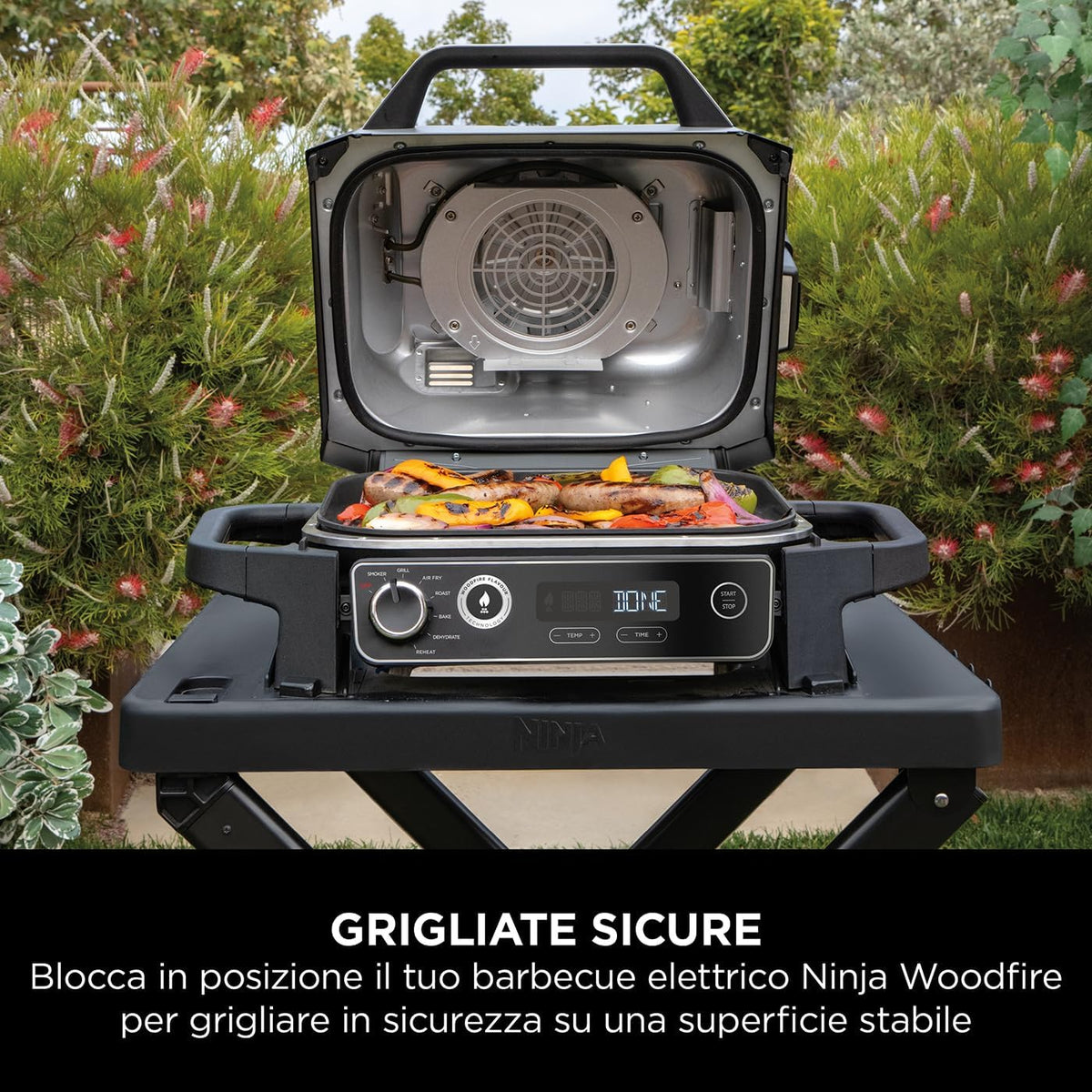 SHARK NINJA CARRELLO BBQ ELETTRICO - GARANZIA UFFICIALE ITALIA 2 ANNI