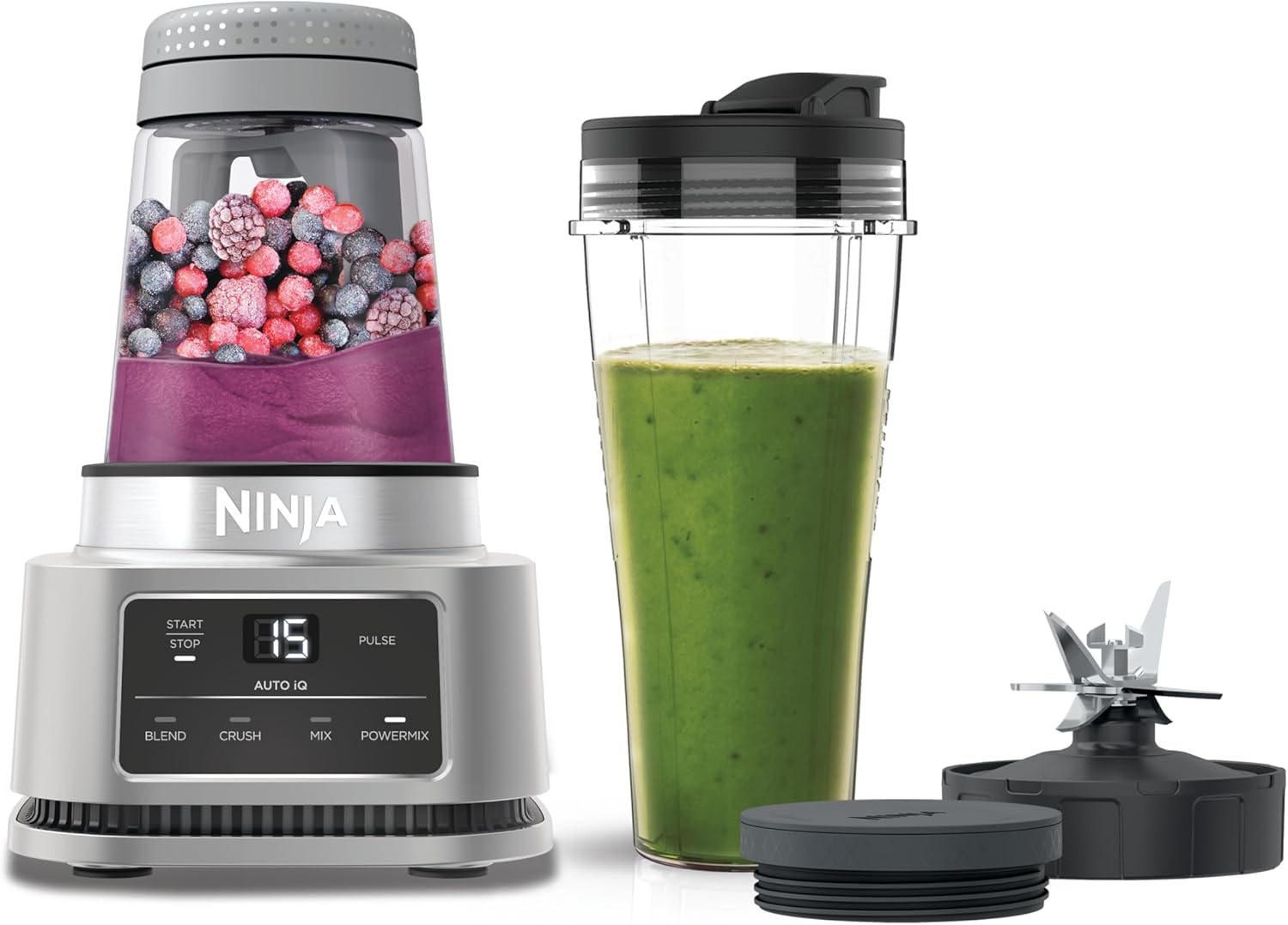 SHARK NINJA FRULLATORE 2 IN 1 POWER NUTRI CB100EU - GARANZIA UFFICIALE ITALIA 2 ANNI