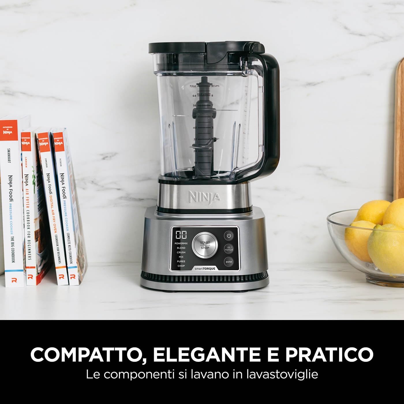 SHARK NINJA FRULLATORE 3 IN 1 POWER NUTRI CB350EU - GARANZIA UFFICIALE ITALIA 2 ANNI