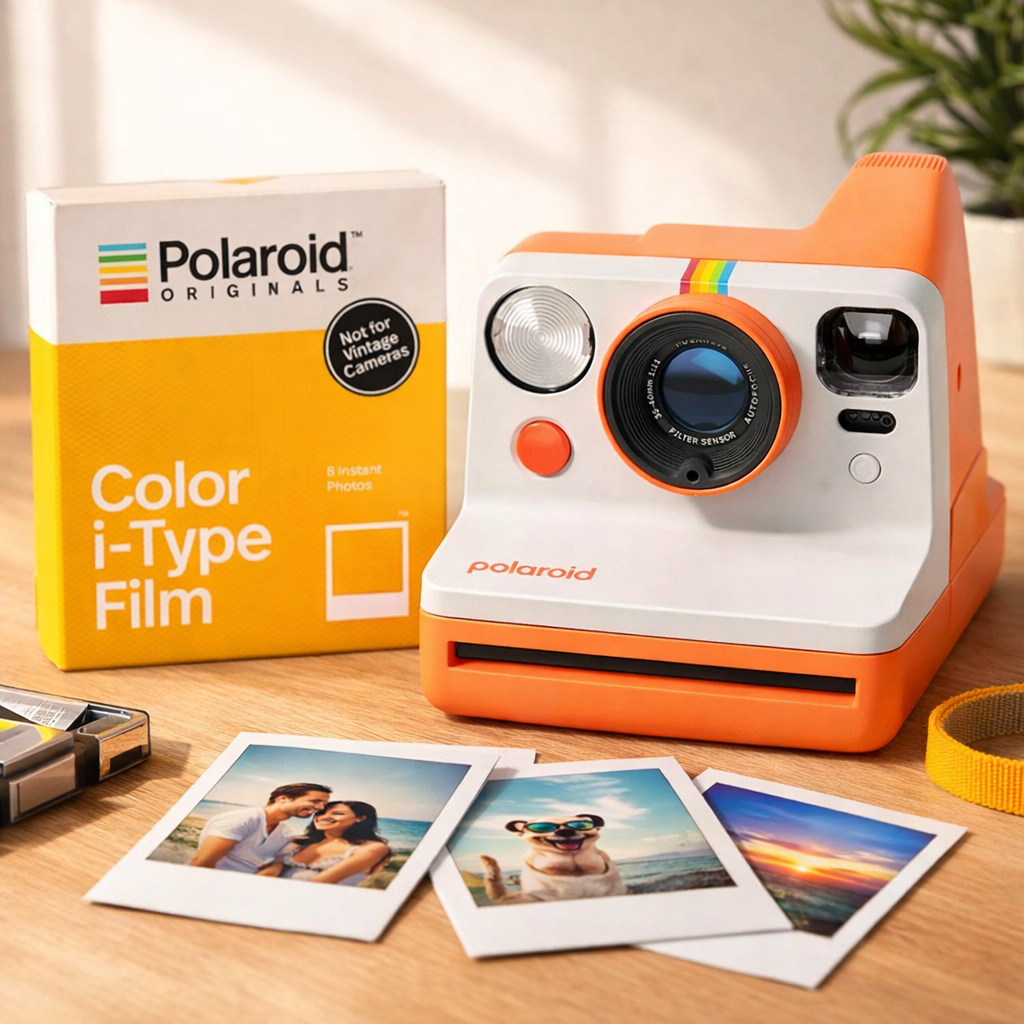 POLAROID NOW GENERATION 3 + PELLICOLA DA 8 FOTO A COLORI GARANZIA 2 ANNI UFFICIALE NITAL ITALIA