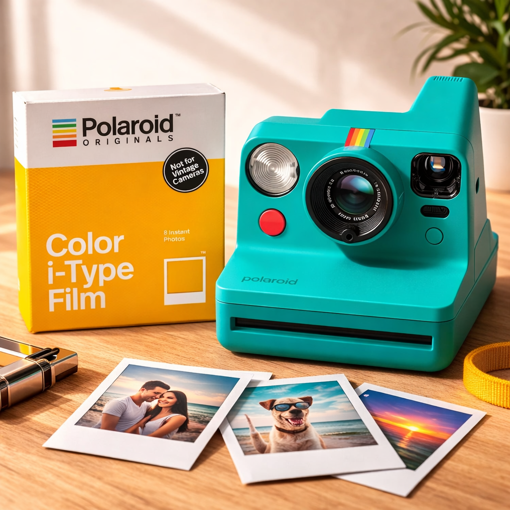 POLAROID NOW GENERATION 3 + PELLICOLA DA 8 FOTO A COLORI GARANZIA 2 ANNI UFFICIALE NITAL ITALIA