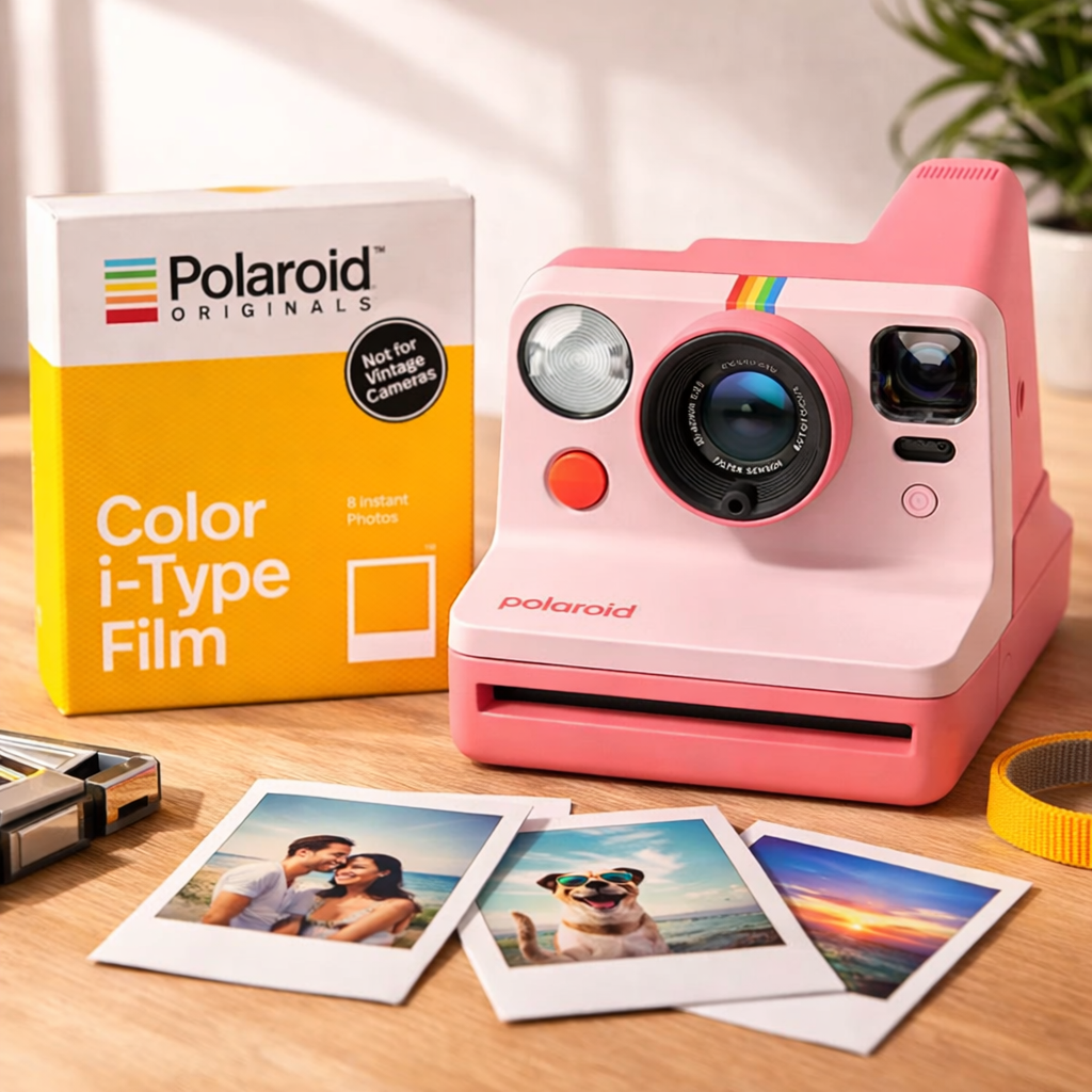 POLAROID NOW GENERATION 3 + PELLICOLA DA 8 FOTO A COLORI GARANZIA 2 ANNI UFFICIALE NITAL ITALIA