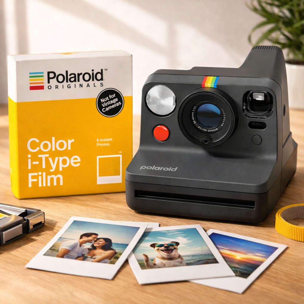POLAROID NOW GENERATION 3 + PELLICOLA DA 8 FOTO A COLORI GARANZIA 2 ANNI UFFICIALE NITAL ITALIA