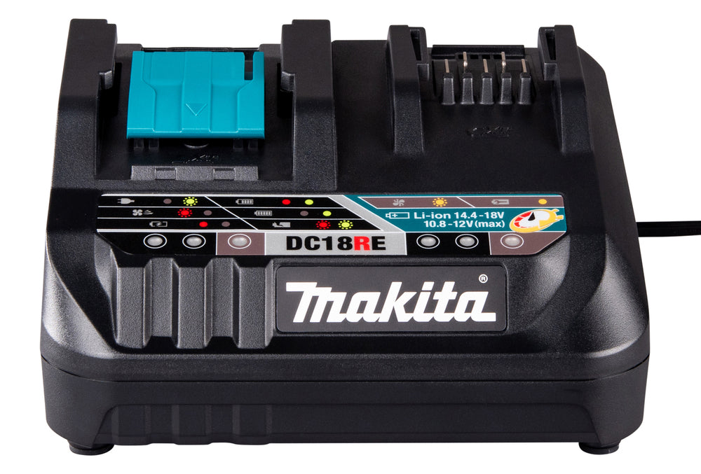 Makita 198720-9 – Caricabatterie Doppio Rapido DC18RE LXT 18V / CXT 12V Max
