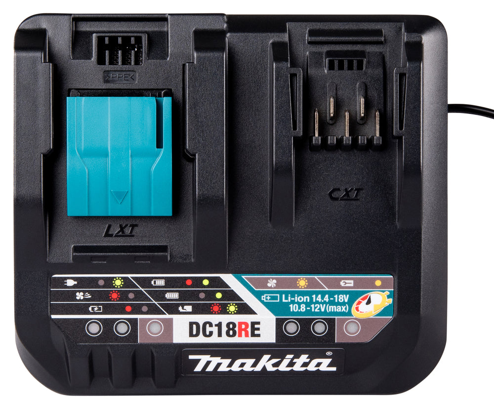 Makita 198720-9 – Caricabatterie Doppio Rapido DC18RE LXT 18V / CXT 12V Max