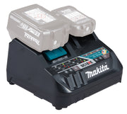 Makita 198720-9 – Caricabatterie Doppio Rapido DC18RE LXT 18V / CXT 12V Max