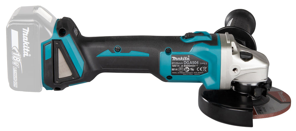 Makita DGA504Z – Smerigliatrice Angolare LXT 18V Diam.125 mm Brushless (Solo Macchina)