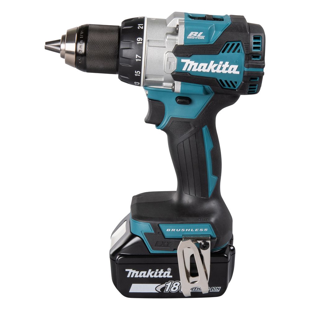 Makita DHP489RTJ – Trapano Avvitatore 18V 110Nm Brushless con 2 Batterie 5,0 Ah