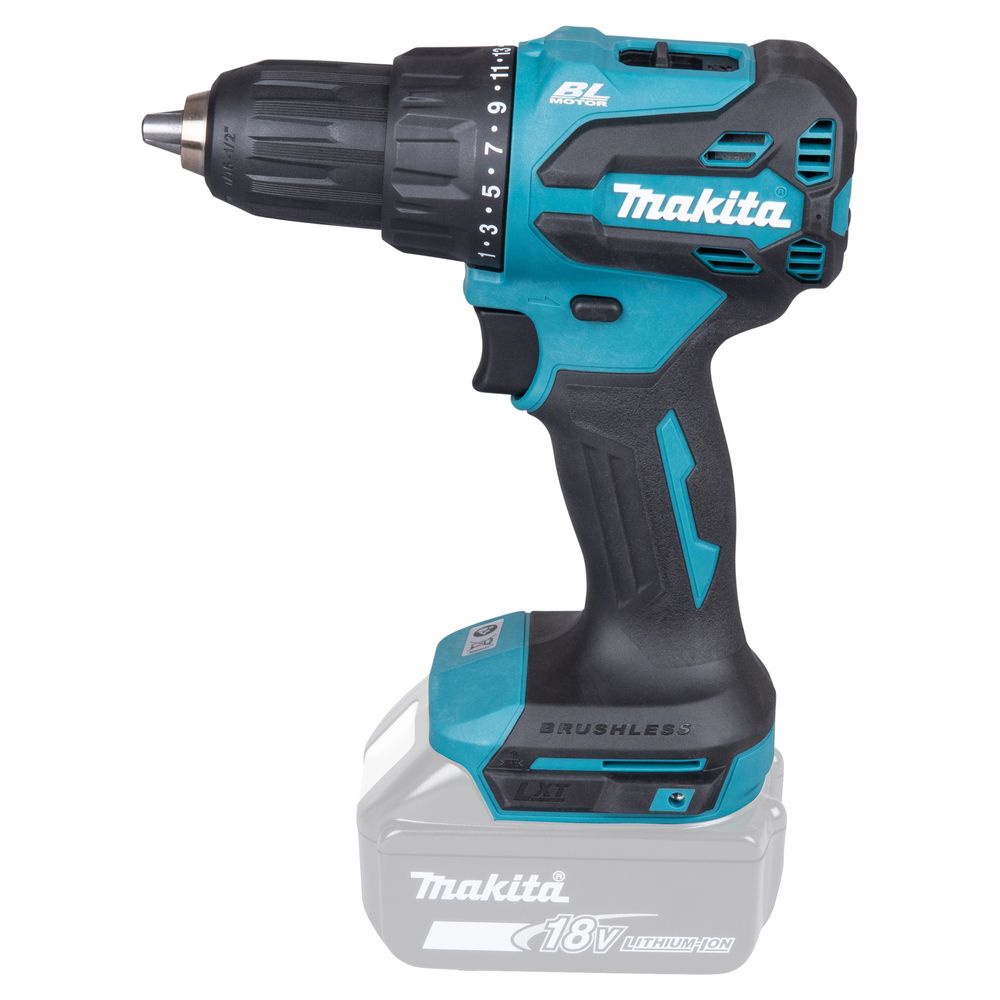 Makita DHP490Z – Trapano Avvitatore con Percussione LXT 18V Brushless 65 Nm (Solo Macchina)