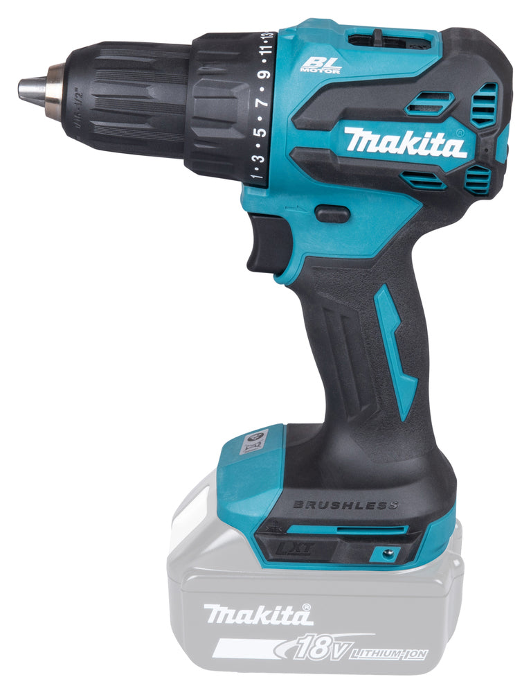 Makita DHP490Z – Trapano Avvitatore con Percussione LXT 18V Brushless 65 Nm (Solo Macchina)