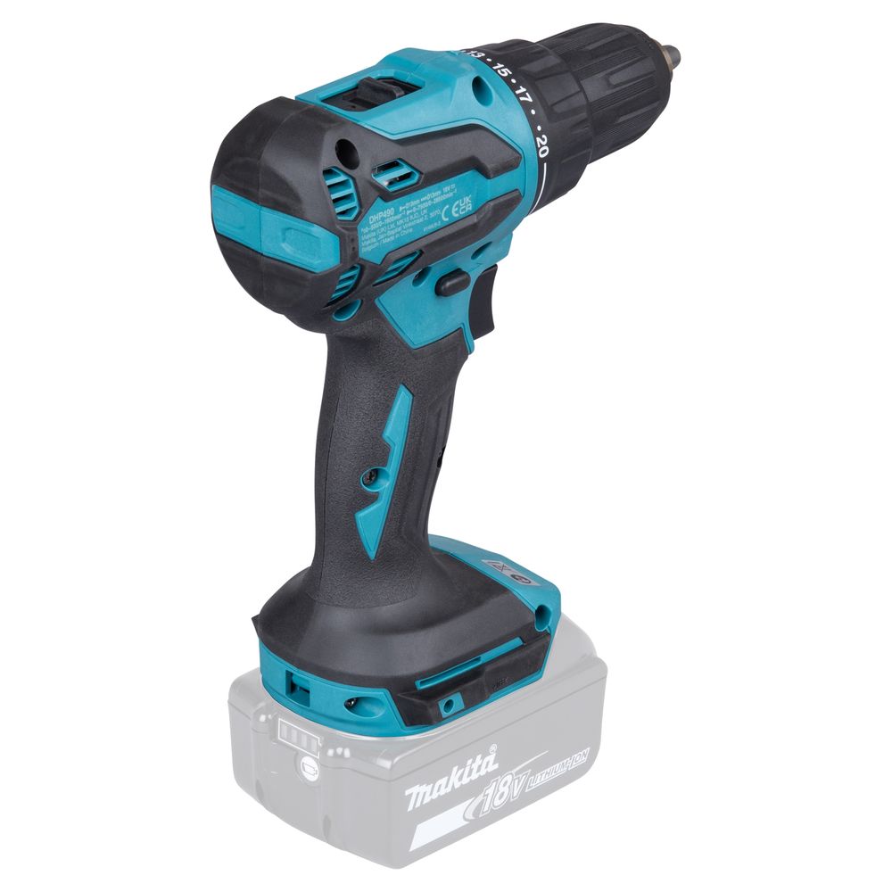 Makita DHP490Z – Trapano Avvitatore con Percussione LXT 18V Brushless 65 Nm (Solo Macchina)