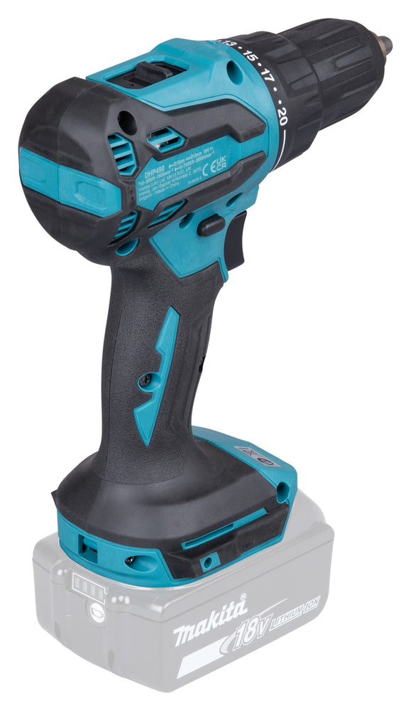 Makita DHP490Z – Trapano Avvitatore con Percussione LXT 18V Brushless 65 Nm (Solo Macchina)