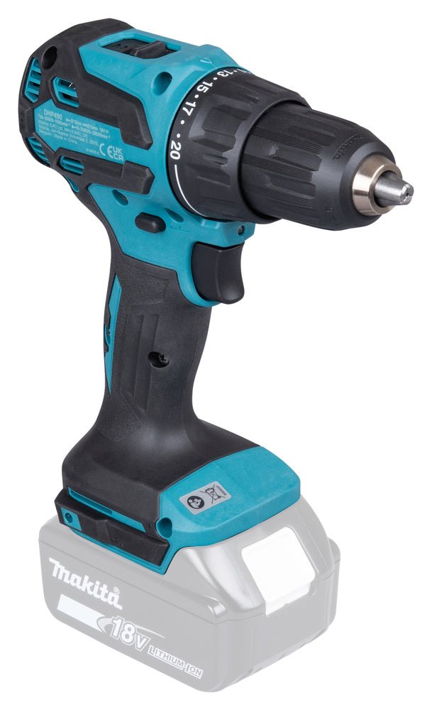 Makita DHP490Z – Trapano Avvitatore con Percussione LXT 18V Brushless 65 Nm (Solo Macchina)
