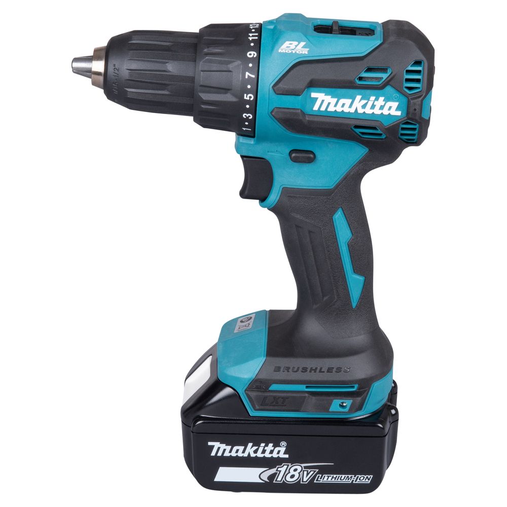 Makita DHP490RFJ – Trapano Avvitatore con Percussione LXT 18V 65 Nm Kit 2x3,0Ah