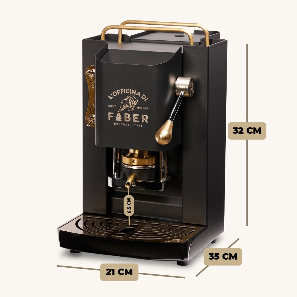 FABER MACCHINA DA CAFFE PRO DELUXE OTTONE GARANZIA UFFICIALE ITALIA 2 ANNI