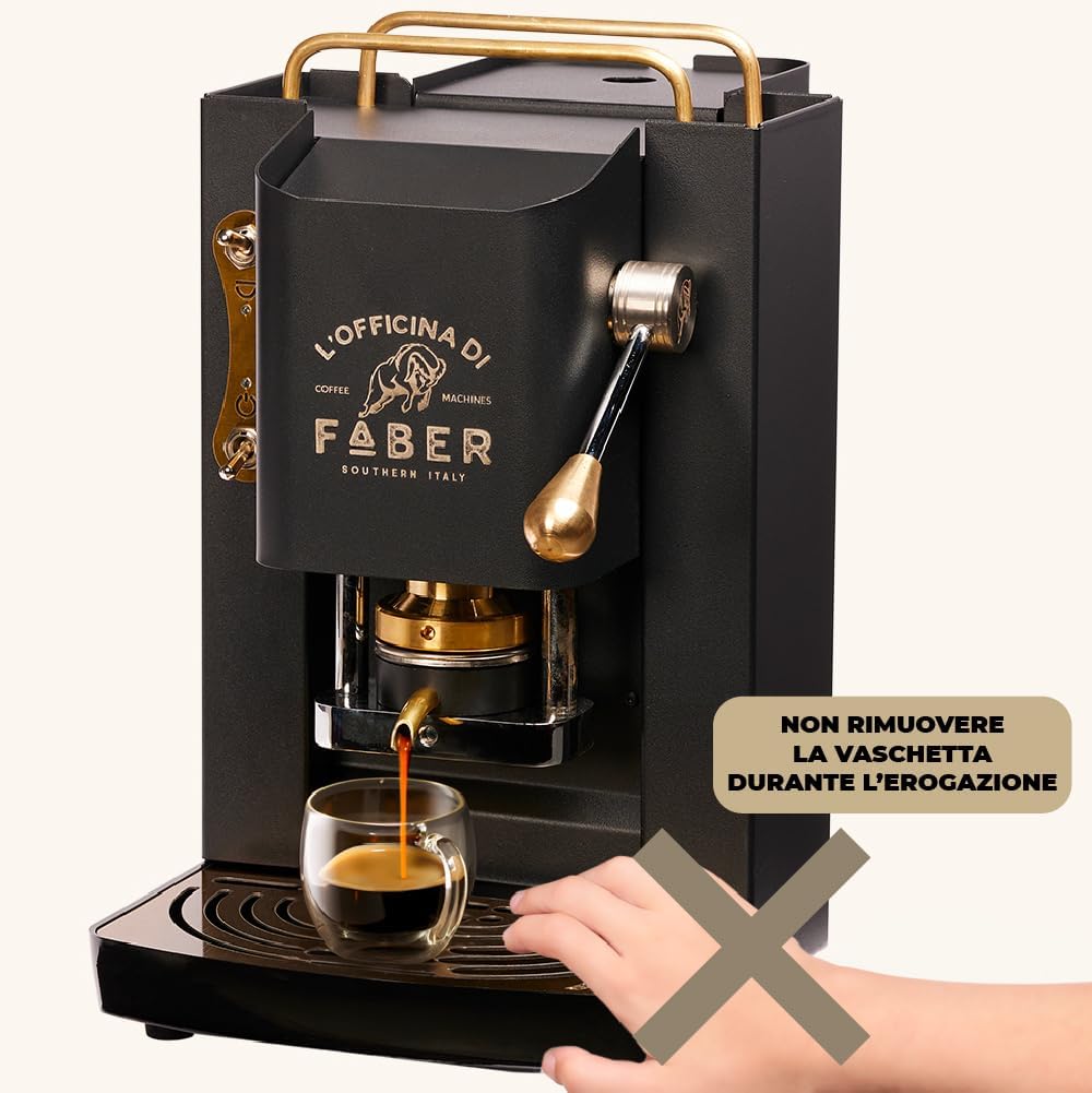 FABER MACCHINA DA CAFFE PRO DELUXE OTTONE GARANZIA UFFICIALE ITALIA 2 ANNI