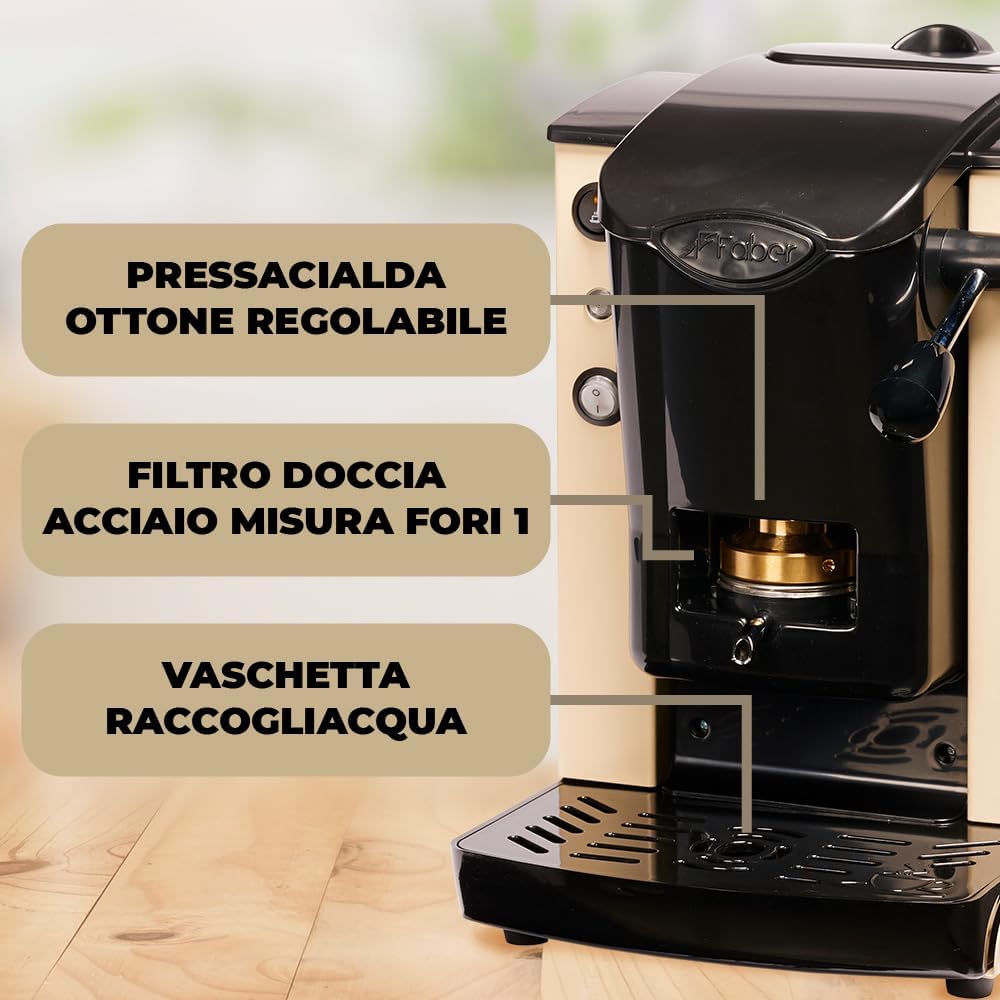 FABER MACCHINA DA CAFFE' SLOT PLAST BASIC TELAIO  GRIGIO-NERO GARANZIA UFFICIALE ITALIA 2 ANNI