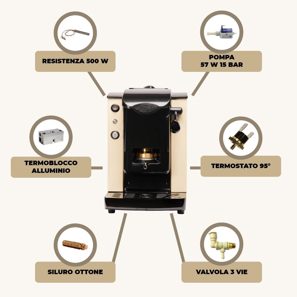 FABER MACCHINA DA CAFFE' SLOT PLAST BASIC TELAIO  GRIGIO-NERO GARANZIA UFFICIALE ITALIA 2 ANNI