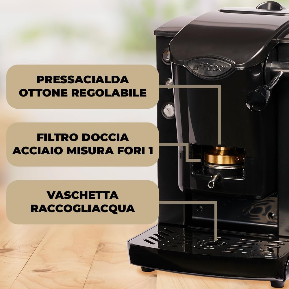 FABER MACCHINA DA CAFFE' SLOT PLAST BASIC TELAIO NERO GARANZIA UFFICIALE ITALIA 2 ANNI