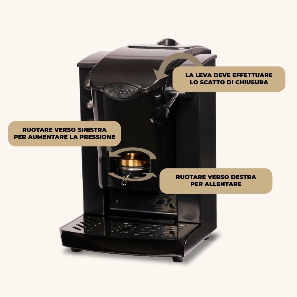 FABER MACCHINA DA CAFFE' SLOT PLAST BASIC TELAIO NERO GARANZIA UFFICIALE ITALIA 2 ANNI