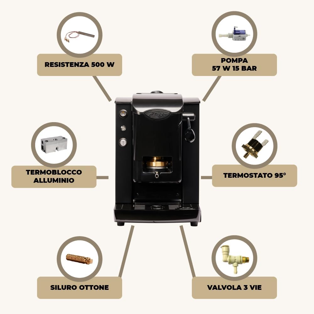 FABER MACCHINA DA CAFFE' SLOT PLAST BASIC TELAIO NERO GARANZIA UFFICIALE ITALIA 2 ANNI