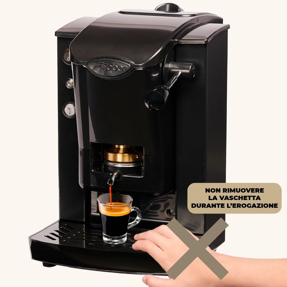FABER MACCHINA DA CAFFE' SLOT PLAST BASIC TELAIO NERO GARANZIA UFFICIALE ITALIA 2 ANNI