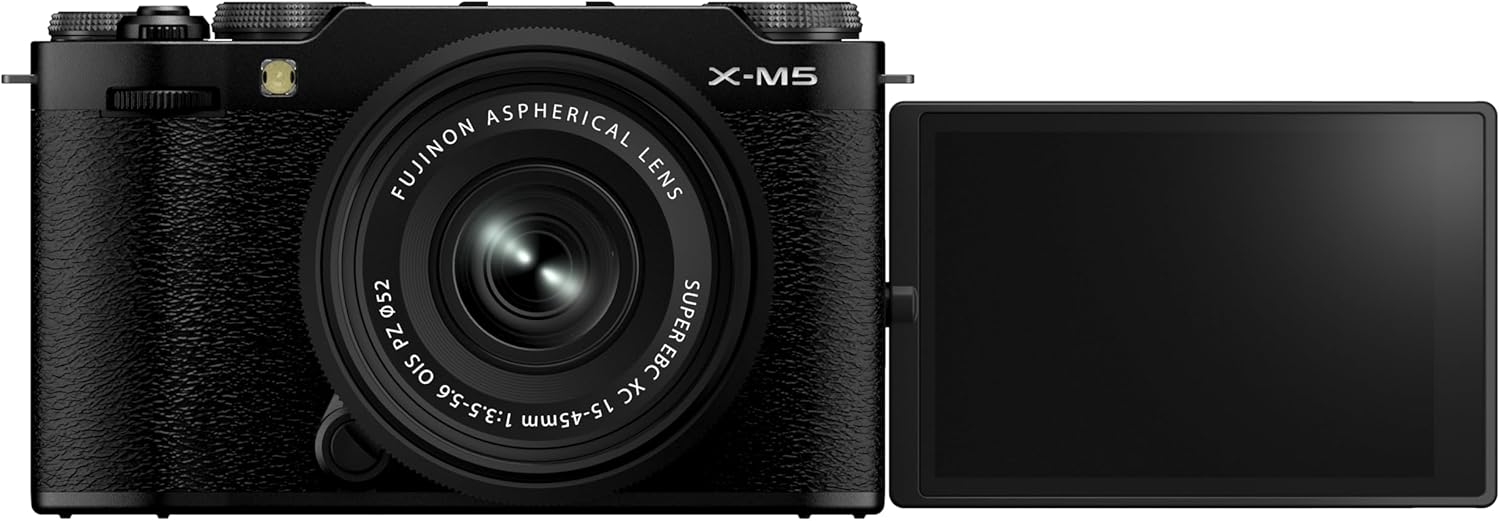 FUJIFILM X-M5 15-45 F3.5-5.6 OIS PZ BLACK GARANZIA ITALIA 2 ANNI