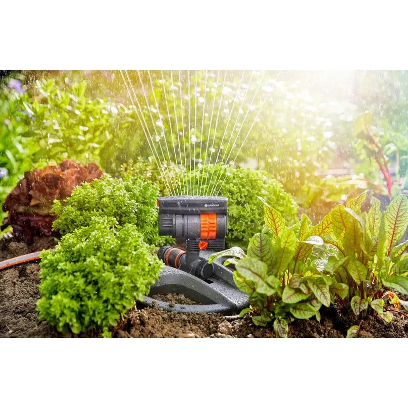 Gardena AquaZoom Compact – Irrigatore Oscillante per Aree Compatte