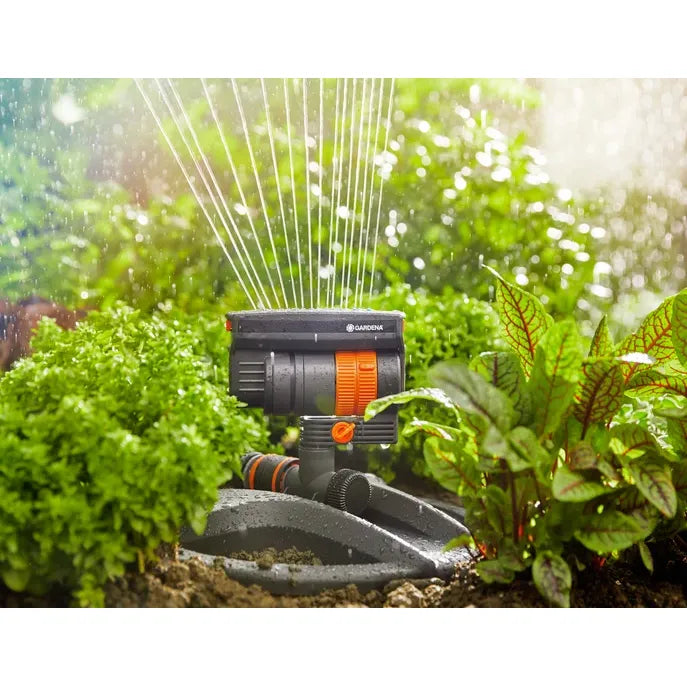 Gardena AquaZoom Compact – Irrigatore Oscillante per Aree Compatte