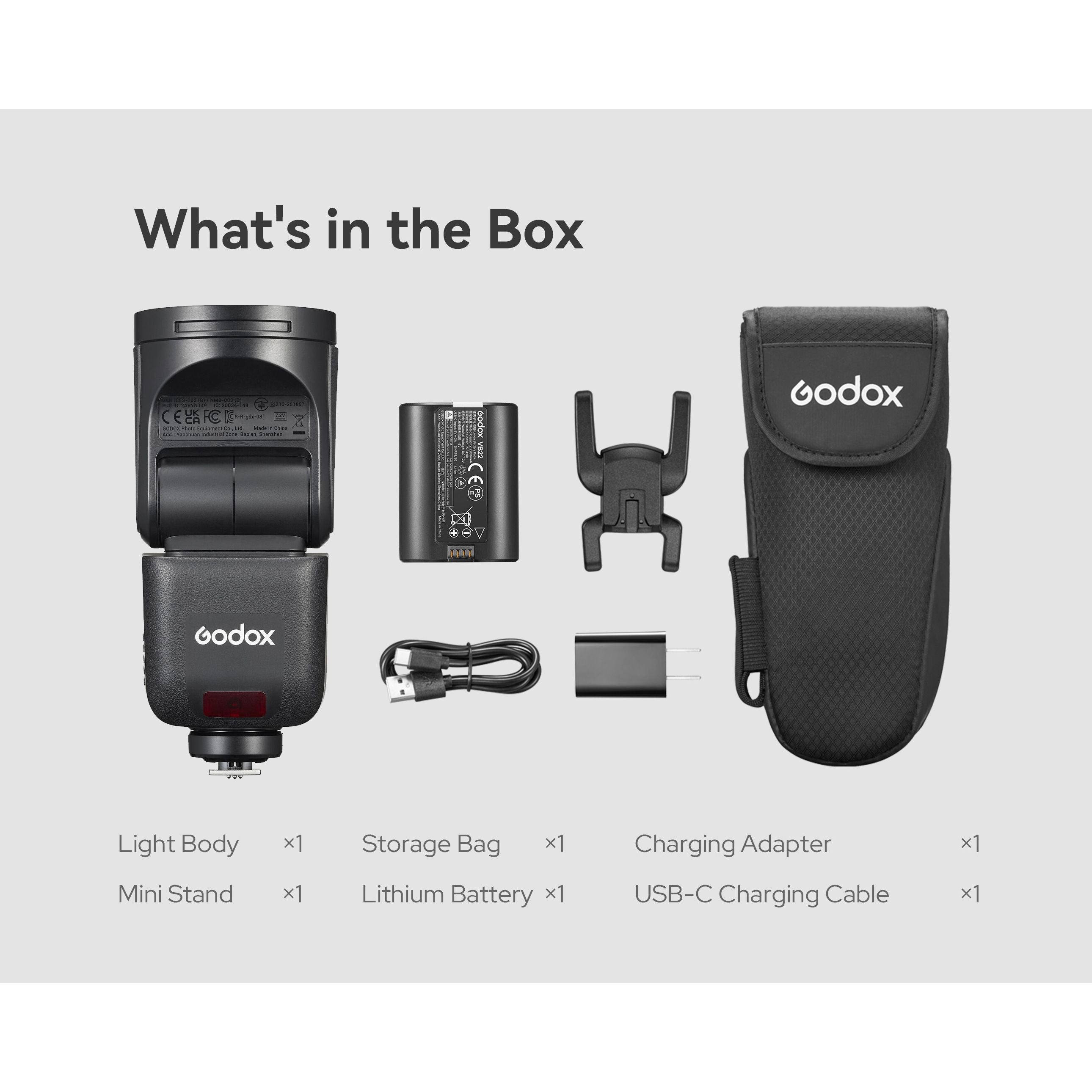 Godox Flash V1  MID GARANZIA UFFICIALE ITALIA 2 ANNI