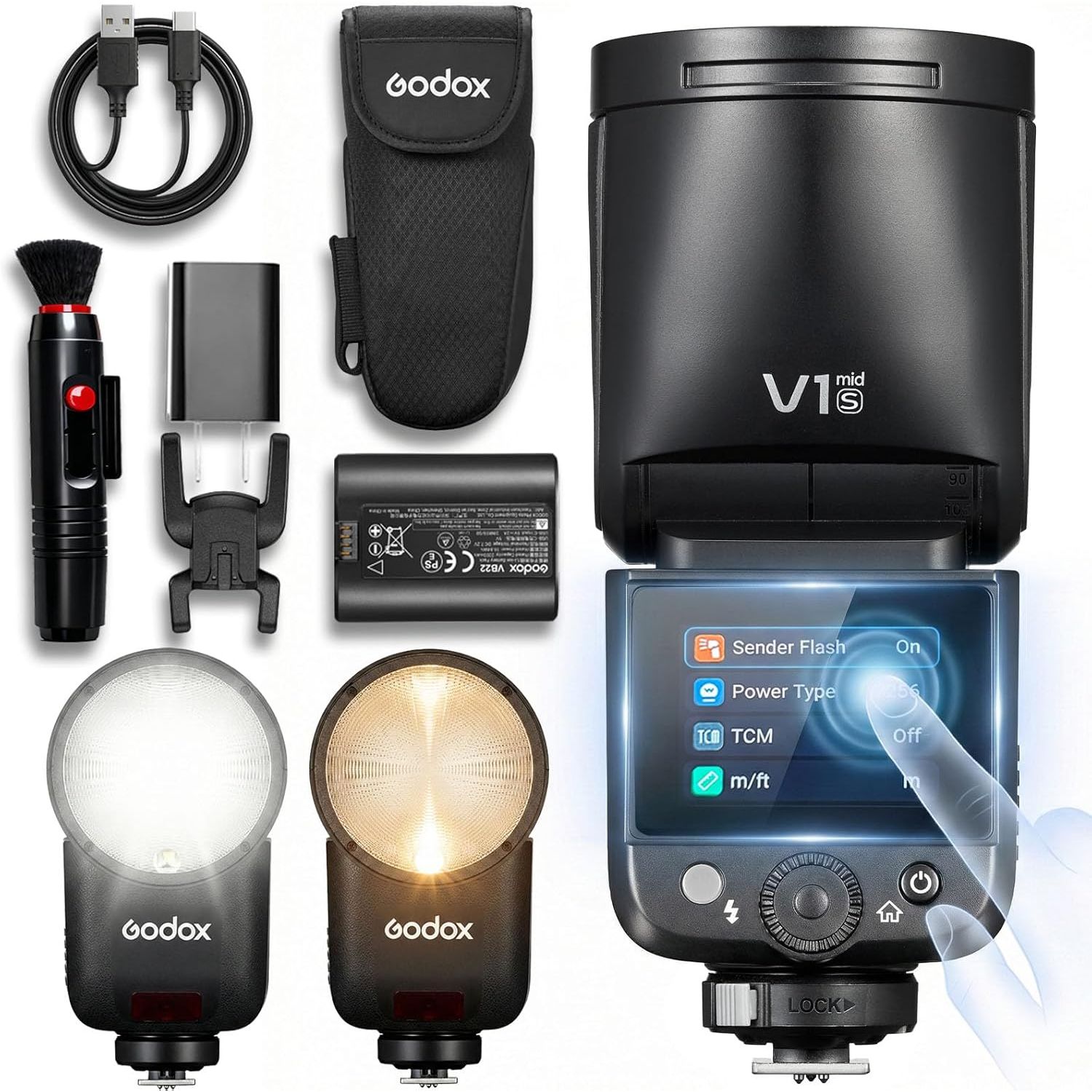 Godox Flash V1  MID GARANZIA UFFICIALE ITALIA 2 ANNI