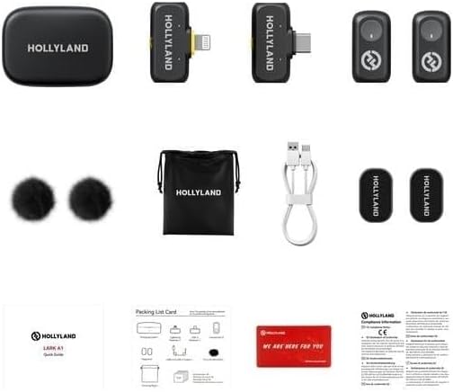 HOLLYLAND LARK A1 COMBO WIRELESS KIT FOR SMARTPHONE - GARANZIA UFFICIALE ITALIA 2 ANNI