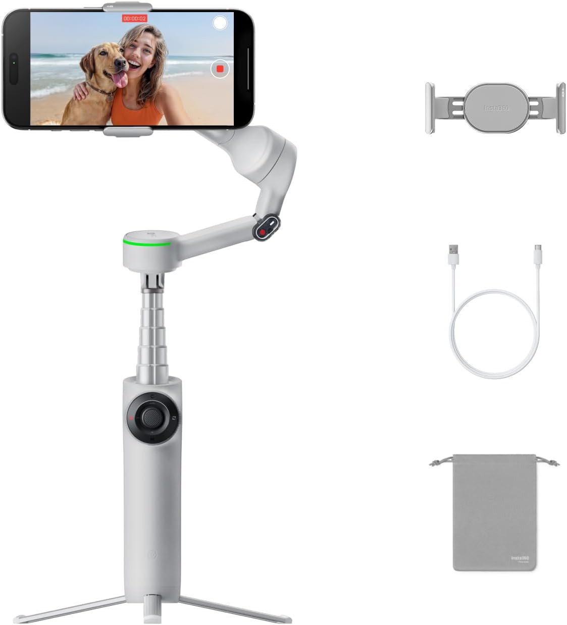 Insta360 FLOW 2 PRO STANDARD - GARANZIA UFFICIALE ITALIA 2 ANNI