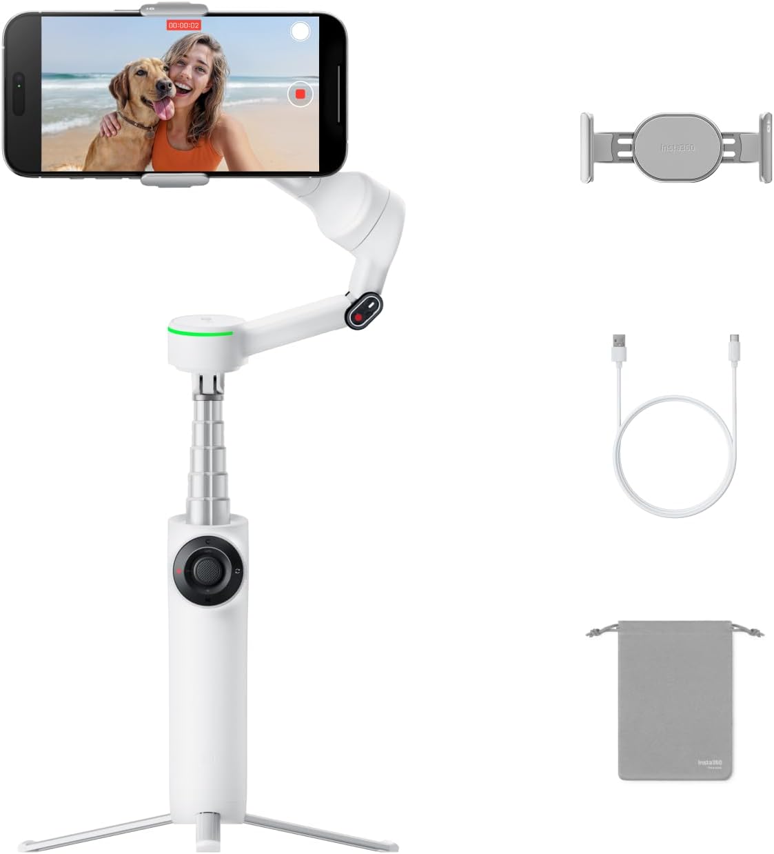 Insta360 FLOW 2 PRO STANDARD - GARANZIA UFFICIALE ITALIA 2 ANNI