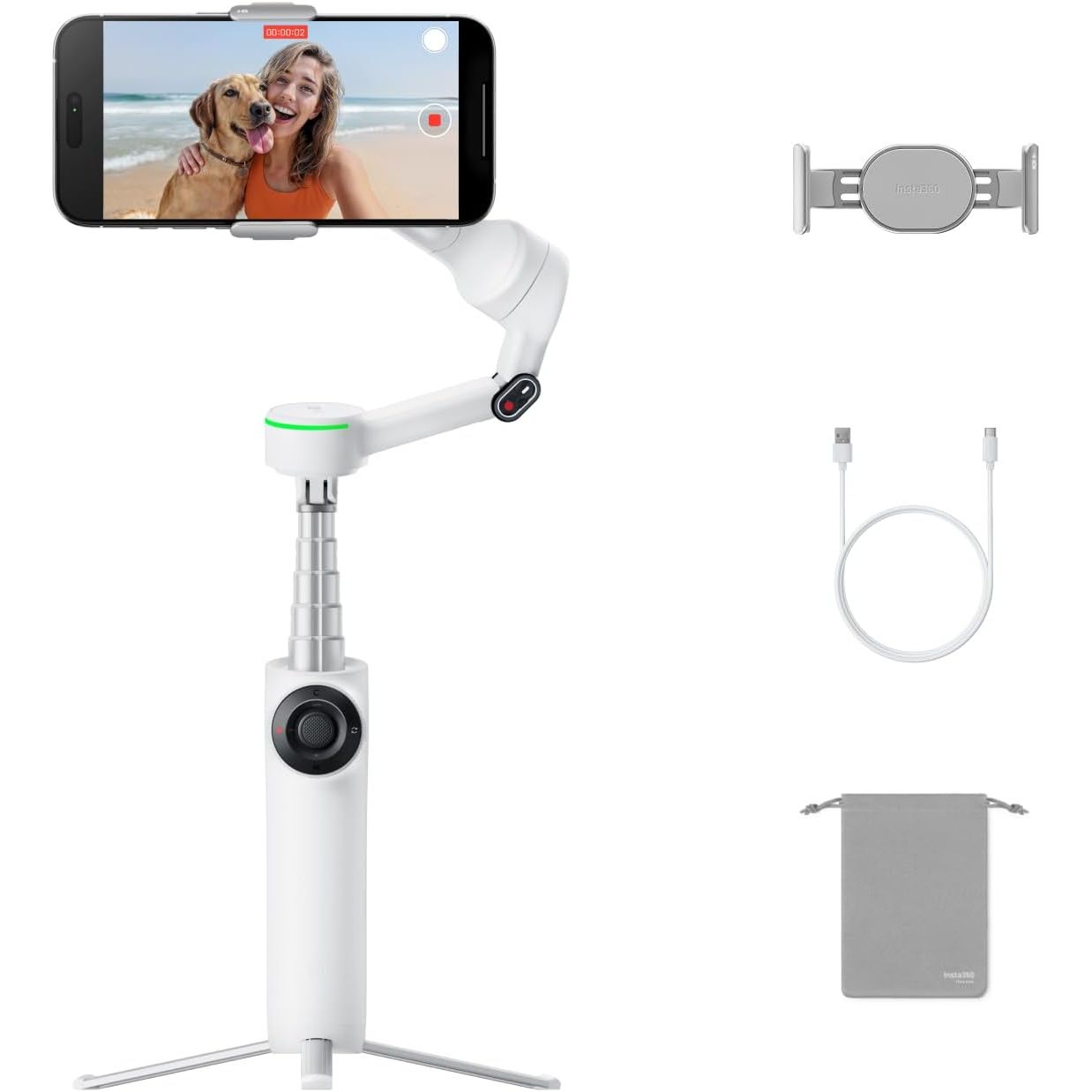 Insta360 FLOW 2 PRO STANDARD - GARANZIA UFFICIALE ITALIA 2 ANNI