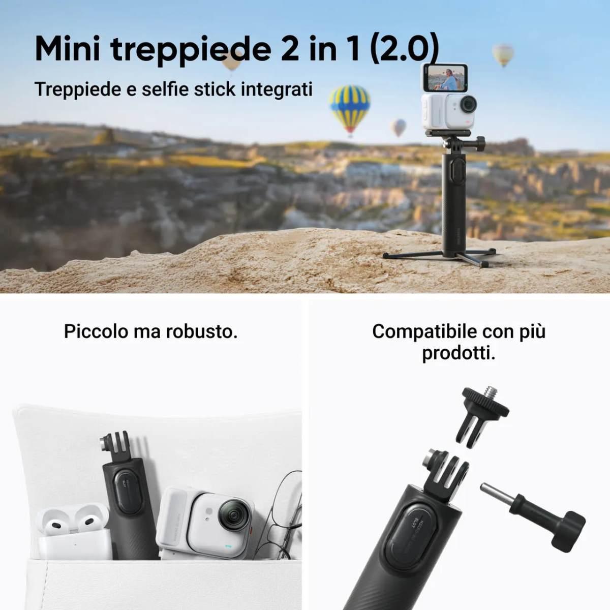 Insta360 GO ULTRA CREATOR BUNDLE MIDNIGHT - GARANZIA UFFICIALE NITAL 2 ANNI
