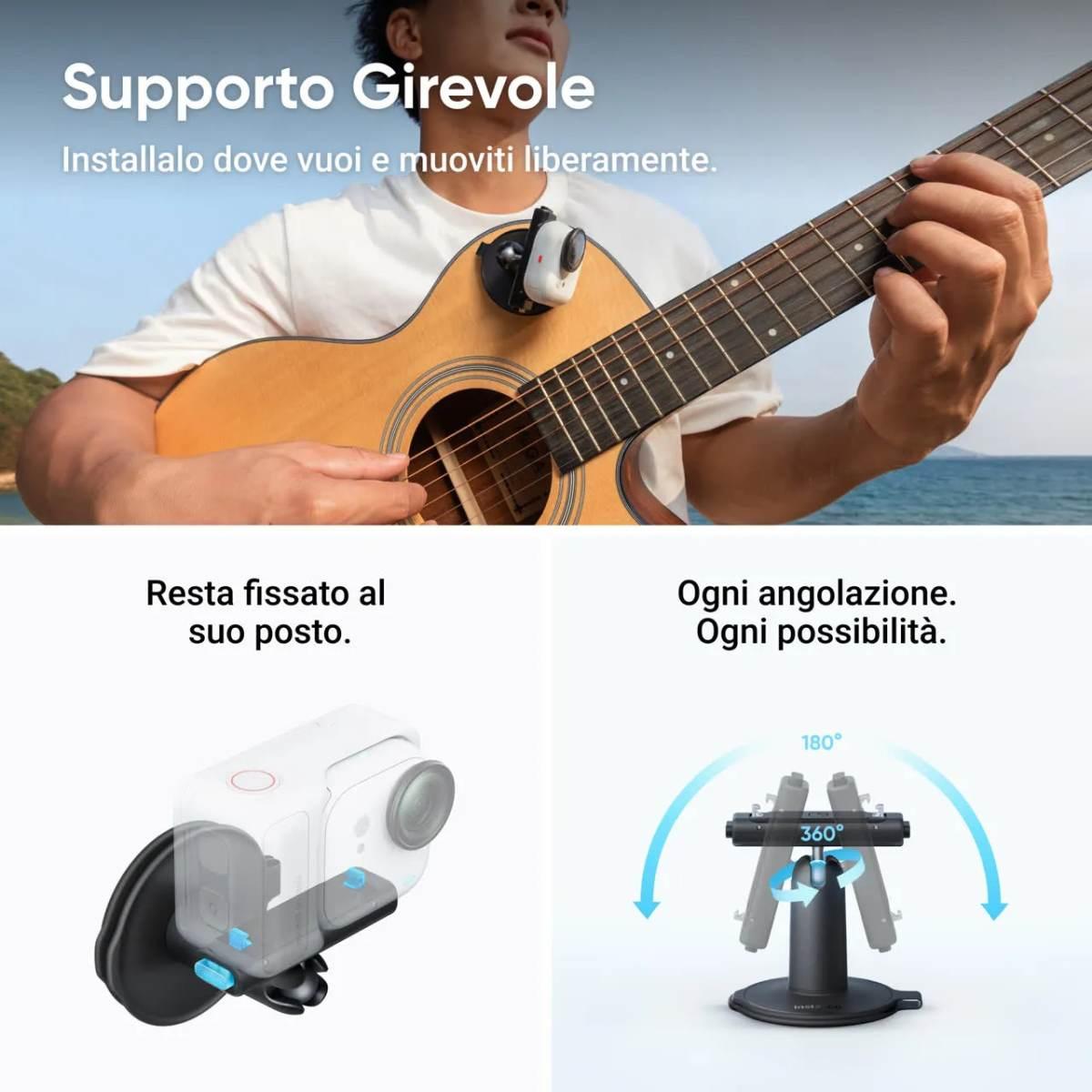 Insta360 GO ULTRA CREATOR BUNDLE MIDNIGHT - GARANZIA UFFICIALE NITAL 2 ANNI